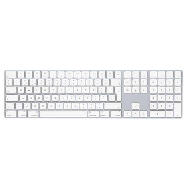 APPLE - MAGIC KEYBOARD WITH NUMERIC KEYPAD WHITE (MQ052E/A)