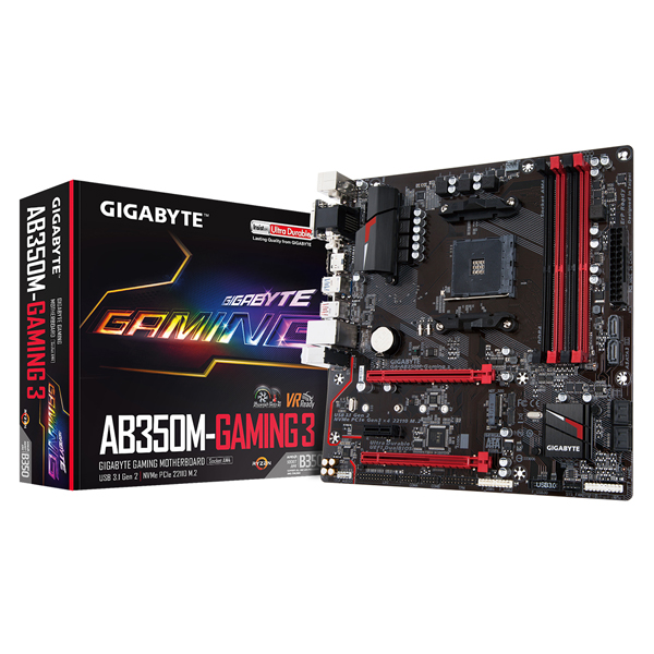 ASUS - PLACA MADRE GIGABYTE GA-AB350M-GAMMING 3  AM4 MATX (AB350M-GAMING 3)