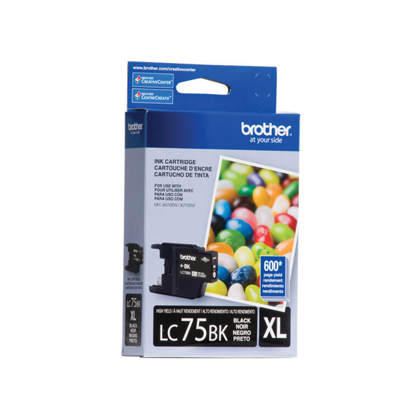 BROTHER - CARTRIDGE BROTHER LC-75BK NEGRO (LC75BK)