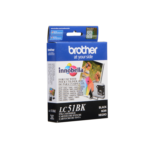 BROTHER - TINTA BROTHER TANQUE LC51BK NEGRO (LC51BK)