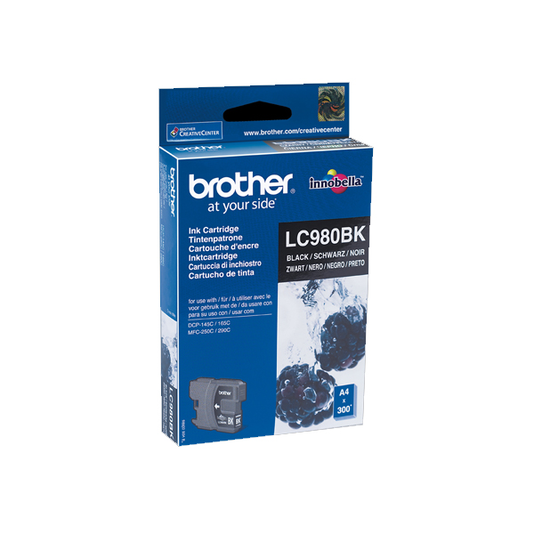 BROTHER - TINTA BROTHER TANQUE NEGRO (LC980BK)