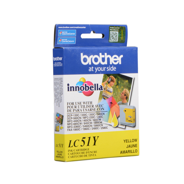 BROTHER - TINTA TANQUE LC51Y AMARILLO (LC51Y)