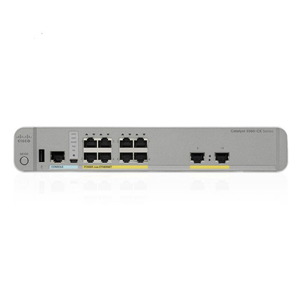 CISCO - WS-C3560CX-8PT-S+PWR-ADPT-BRKT+PWR-ADPT-DC (WS-C3560CX-8PT-S)