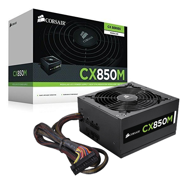 CORSAIR - FUENTE DE PODER CX850M 80 PLUS BRONCE MODULAR ATX (CP-9020099-NA)