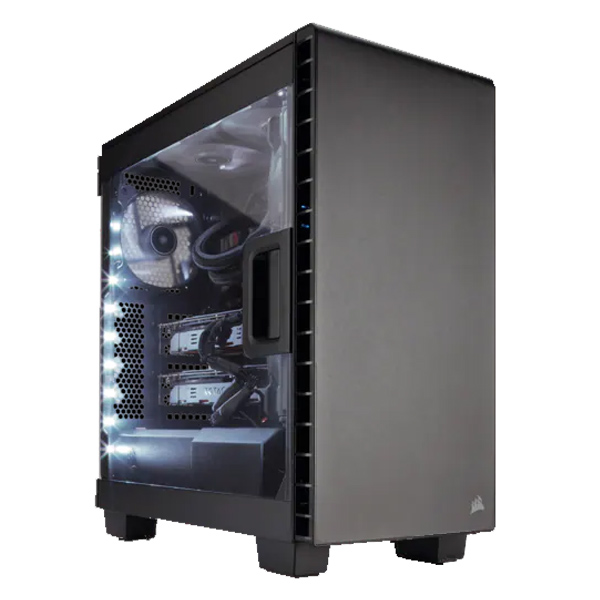 CORSAIR - GABiNETE CARBiDE SERIES 400C MID TOWER ATX SIN FUENTE (CC-9011081-WW)