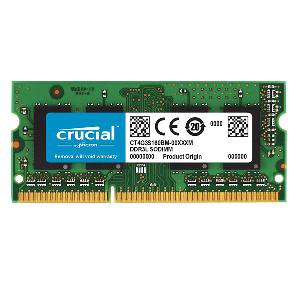 CRUCIAL - MAC 4GB DDR3 1600 SODIMM (CT4G3S160BM)