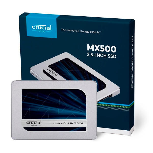  CRUCIAL - SSD MX500 500GB 3D NAND SATA 2.5 560 MB/S LECTURA 510 MB/S ESCRITURA (CT500MX500SSD1) 