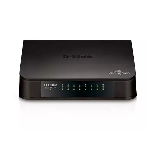 D-LINK - SWITCH 10 / 100 / 16 PUERTOS NO ADMINISTRABLE (DES-1016A)