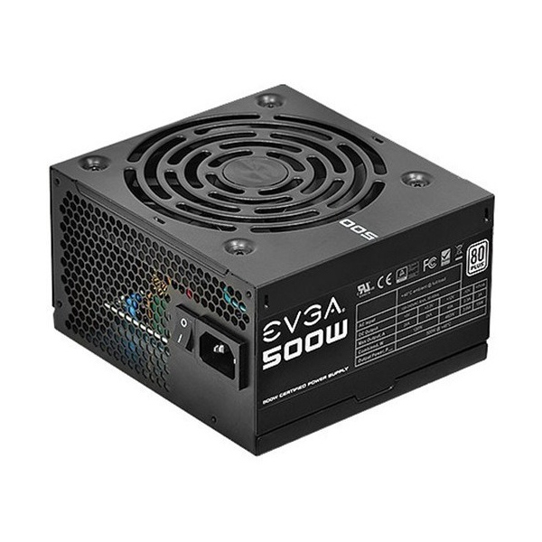 EVGA - FUENTE DE PODER EVGA 80 PLUS 500W CERTIFICADA (100-W1-0500-KR)