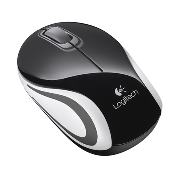 LOGITECH - MOUSE INALAMBRICO MINIM187 BLACK / GREY CAMO 2.4GHZ + FUNDA NOTEBOOK HASTA 14 PULGADA (910-005735)