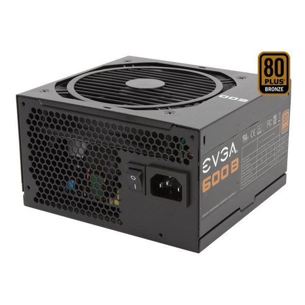 EVGA - FUENTE DE PODER EVGA 600W 80 BRONZE CERTIFICADA (100-B1-0600-KR)