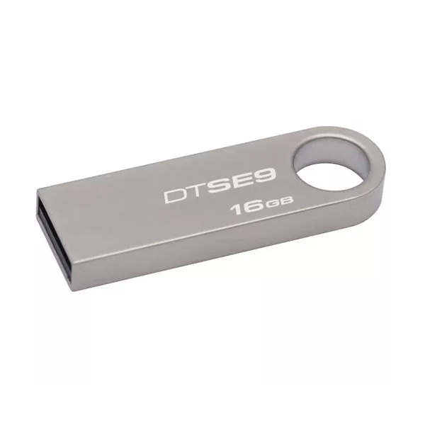 KINGSTON - PENDRIVE / DATATRAVELER SE9 / 16GB  / USB 2.0 / GRIS / (DTSE9H/16GBZ)