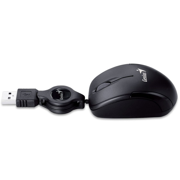 GENIUS - MOUSE MICROT USB - OPTICO RETRACTIL - NEGRO (31010125100)