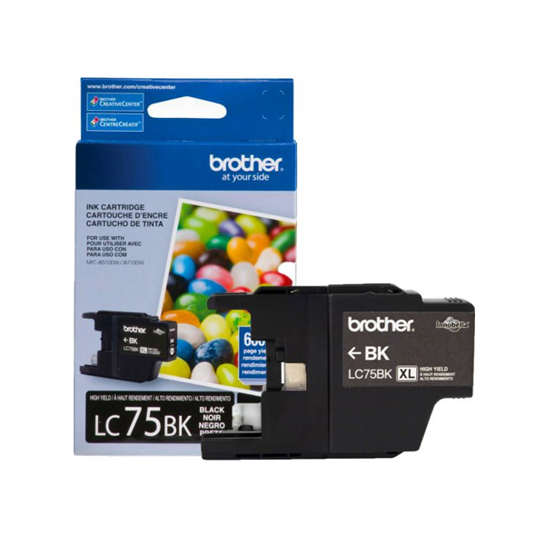 BROTHER - CARTRIDGE BROTHER LC-75BK NEGRO (LC75BK)