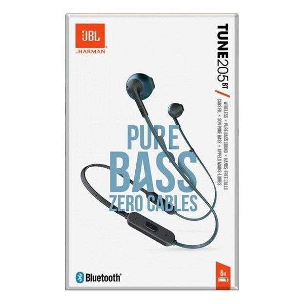 JBL - AUDIFONOS EARBUD BLUETOOTH JBL TUNE 205BT AZUL (JBLT205BTBLUAM)