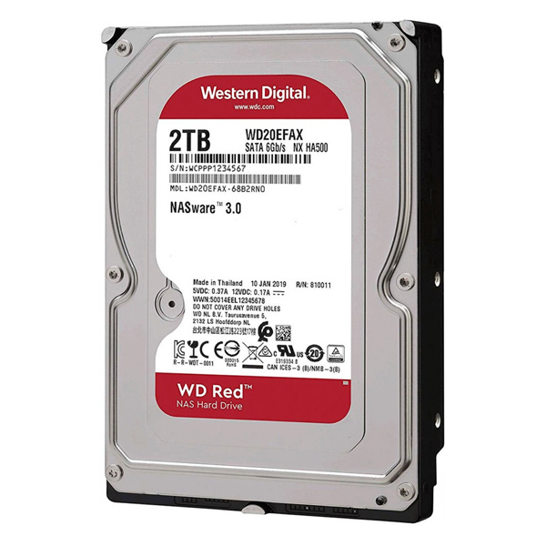 WESTERN DIGITAL - RED WD20EFAX 2TB 5400RPM 256MB SATA3 (WD20EFAX)