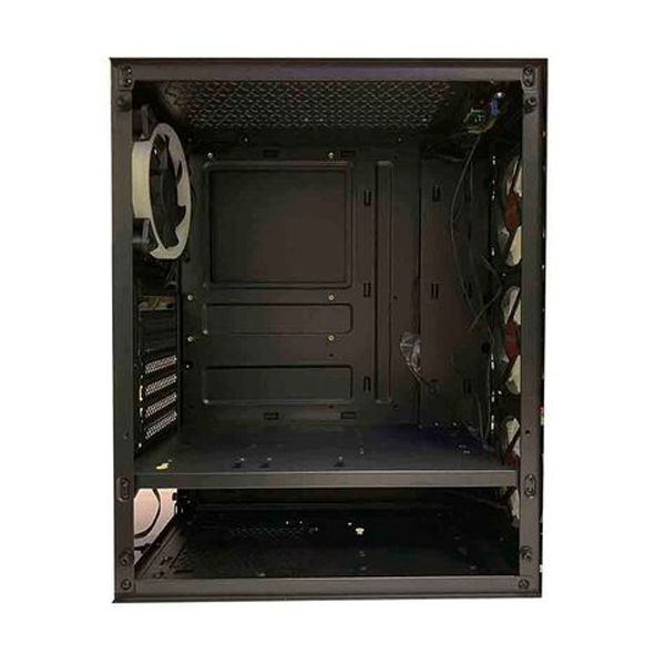 PCTRONIX - MORPHEUS GABINETE JX188-9 GAMER 3 FAN FRONTAL RGB ATX 1 FT (JX188-9)