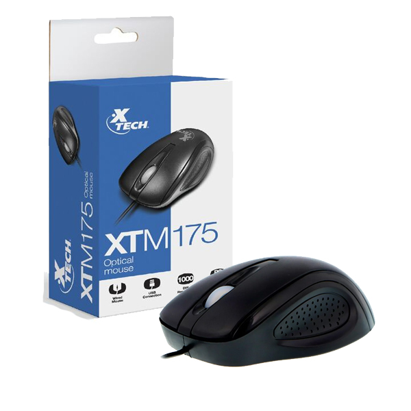 XTECH - MOUSE CON CABLE USB 3 BOTONES / OPTICO (XTM-175)