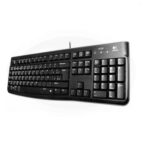 LOGITECH - TECLADO K120 USB ESPAÃ‘OL SILENCIOSO / ANTIDERRAME (920-004422)