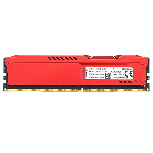 KENSINGTON - 8GB 2400MHz DDR4 CL15 DIMM 1Rx8 HYPERX FURY RED (HX424C15FR2/8)