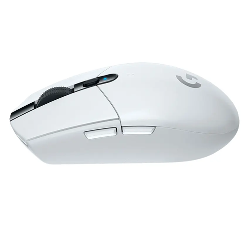 LOGITECH - G G305 MOUSE - OPTICAL - 6 BUTTONS - WIRELESS - LIGHTSPEED - USB WIRELESS RECEIVER - WHITE (910-005290)