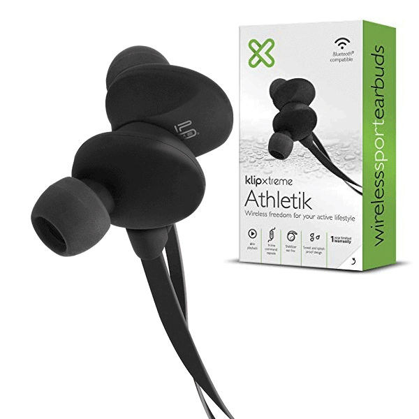 KLIP XTREME - AUDIFONO DEPORTIVO C/MICROFONO BLUETOOTH ATHLETIK NEG (KHS-633BK)
