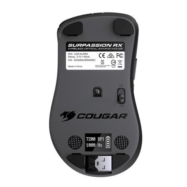 COUGAR - MOUSE SURPASSION RX OPTICAL 7200 DPI BLACK (3MSRFWOB)