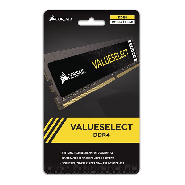  CORSAIR - MEMORIA RAM VALUESELECT DDR4 8GB (CMV8GX4M1A2133C15) 