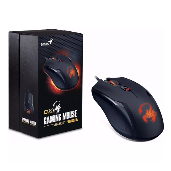 GENIUS - MOUSE NEGRO AMMOX X1-400 SERIES GX GAMING USB (31040033104)