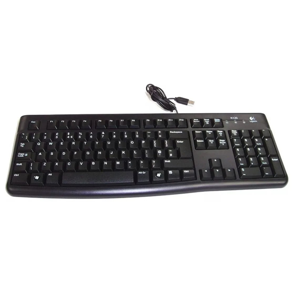 LOGITECH - TECLADO K120 USB ESPAÃ‘OL SILENCIOSO / ANTIDERRAME (920-004422)