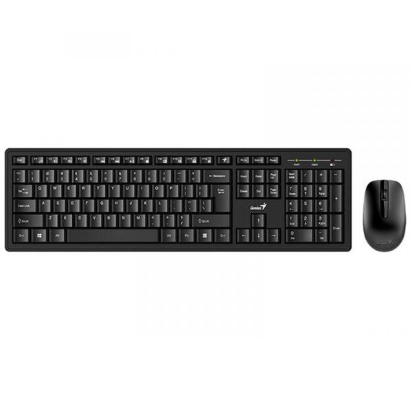 GENIUS - TECLADO + MOUSE KM-8200 INHALAMBRICO COLOR NEGRO (31340003401)