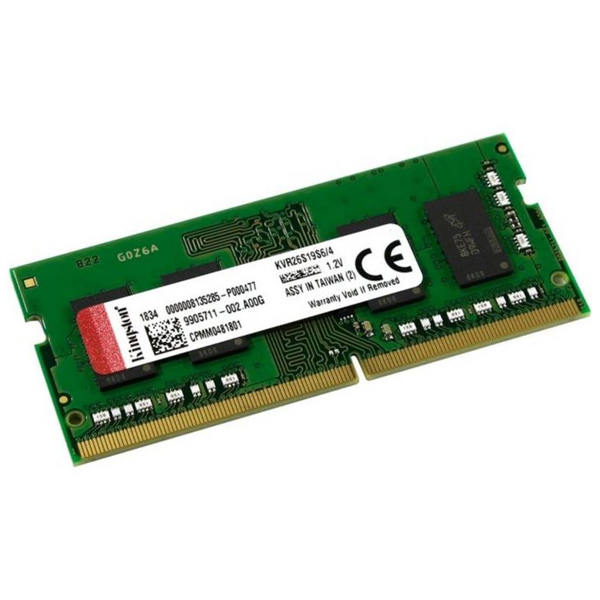 KINGSTON VALUERAM - 4GB 2666MHZ DDR4 SODIMM MEMORIA RAM (KVR26S19S6/4)