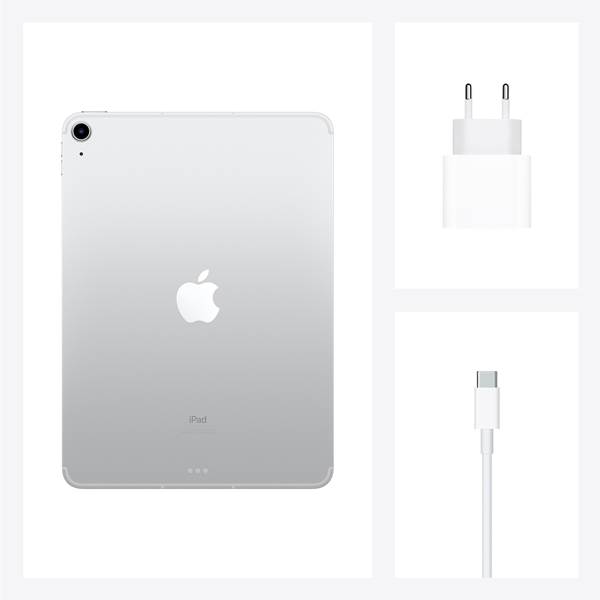APPLE - IPAD AIR DE 10.9â€œ 4 GEN 64GB WI-FI + LTE SILVER (MYGX2CI/A)