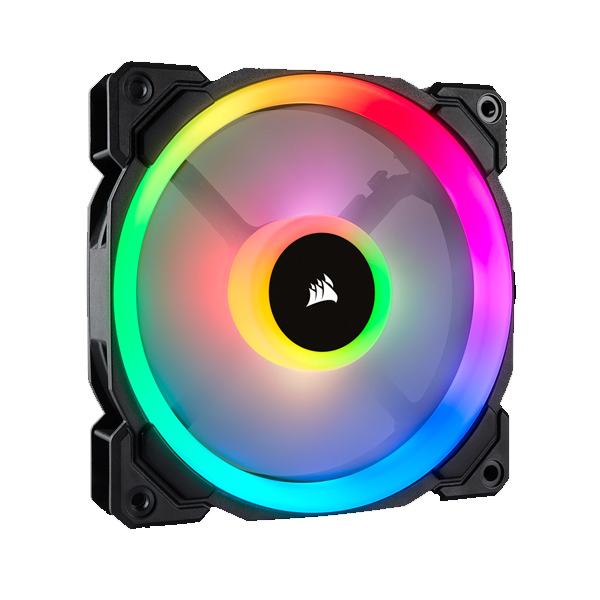 CORSAIR - TRIPACK FAN LL120 RGB LED DUAL LIGHT LOOP 120mm PWM WITH CONTROLLER (CO-9050072-WW)