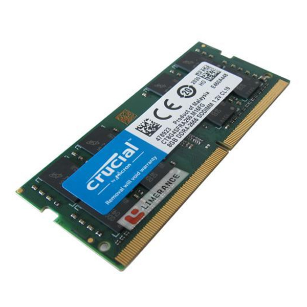  CRUCIAL - MEMORIA 8GB DDR4 2666 SODIMM PC4-21300 CL19 SIN BÃšFER NO ECC 1.2V (CT8G4SFRA266) 