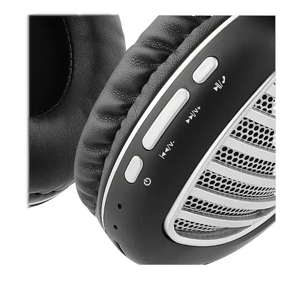 XTECH - AUDIFONOS BLUETOOTH PALLADIUM NEGRO SILVER VOL/MIC (XTH-630SV)