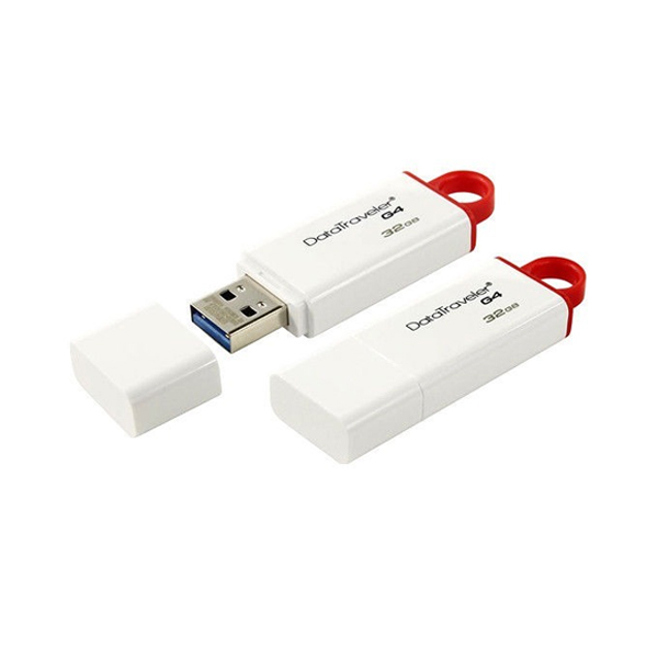 KINGSTON - PENDRIVE DATATRAVELER G4 32GB 3.0 USB BLANCO / ROJO (DTIG4/32GB)