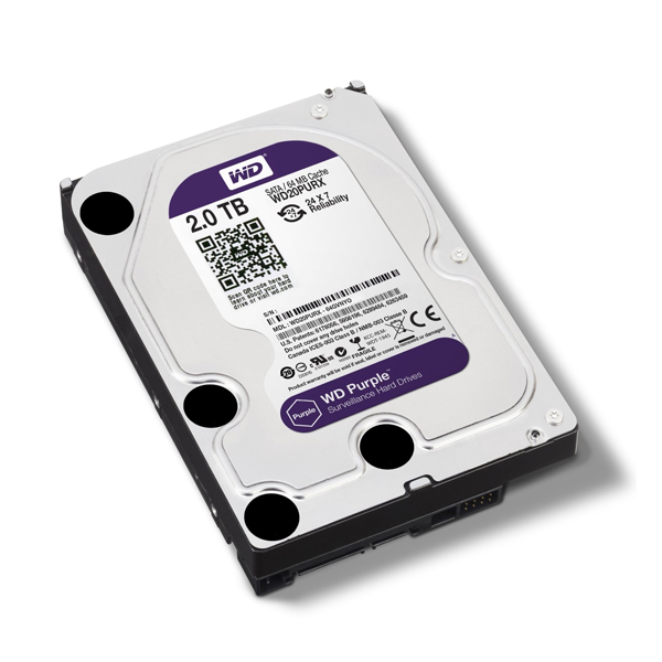 WESTERN DIGITAL - PURPLE 2TB SERIAL ATA III INTERNAL HARD DRIVE (WD20PURX)