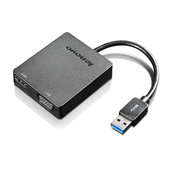 LENOVO - UNIVERSAL USB 3.0 TO VGA / HDMI ADAPTADOR (4X90H20061)