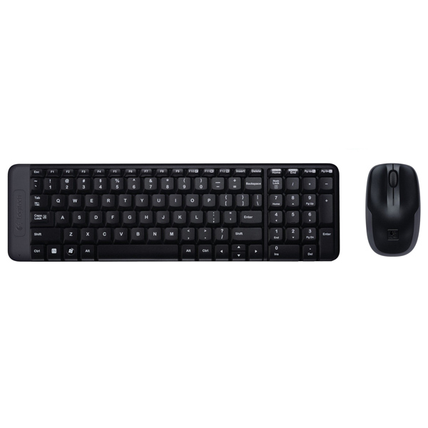 Combo Mouse+Tec LOG MK220 Inal Pila Teclado Completo Win