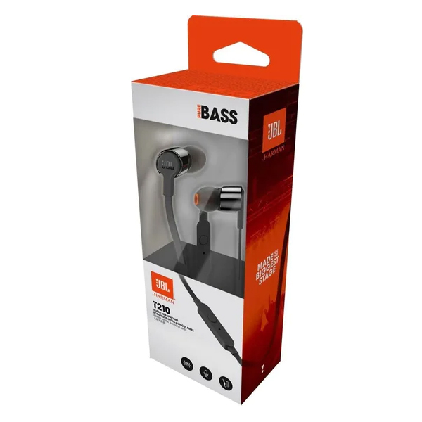 JBL - AUDIFONOS IN-EAR JBL TUNE 210 NEGRO (JBLT210BLKAM)