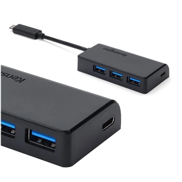 KENSINGTON - HUB + ADAPTADOR CH1000 USB-C A USB-A (27173-K33995WW)