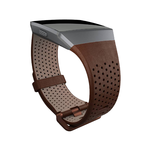 FITBIT - CORREA DE CUERO FITBIT PARA IONIC COGNAC CHICA (FB164LBDBS)