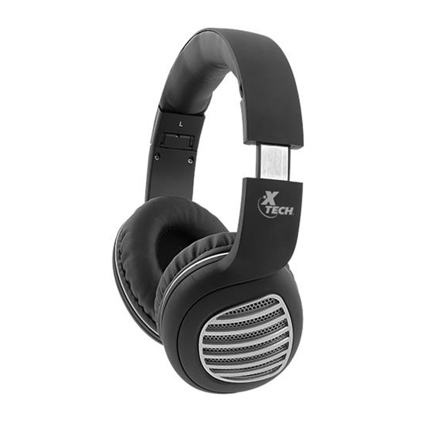 XTECH - AUDIFONOS BLUETOOTH PALLADIUM NEGRO SILVER VOL/MIC (XTH-630SV)