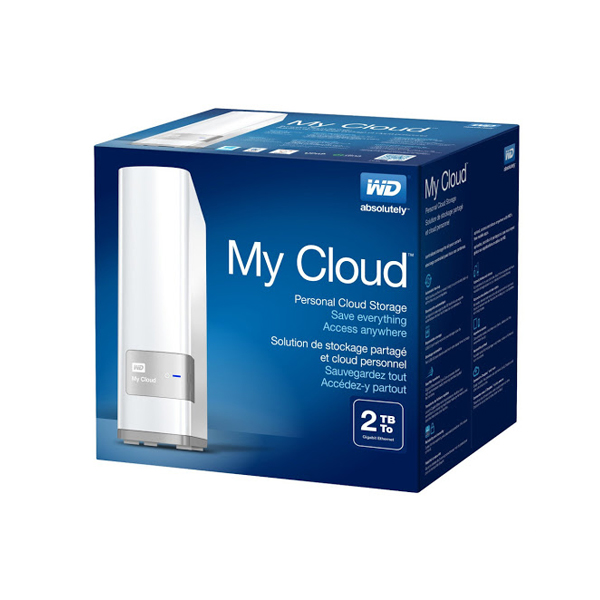 WESTERN DIGITAL - MY CLOUD 2TB WHITE EXTERNAL HARD DRIVE (WDBCTL0020HWT-NESN)