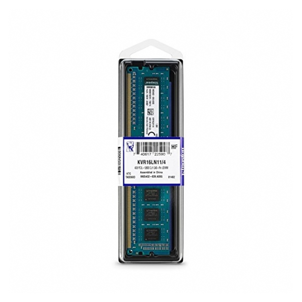 KINGSTON - KVR 4GB 1600MHZ DDR3L NON-ECC CL11 DIMM 1.35V (KVR16LN11/4)