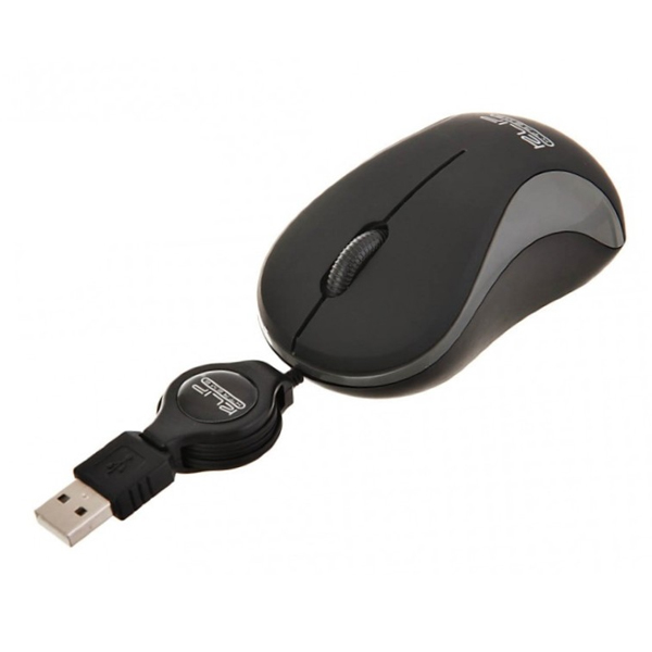 KLIP XTREME - MOUSE RETRACTIL USB-SENSOR OPTICO 1600 DPI AMBIDIESTRO (KMO-113)