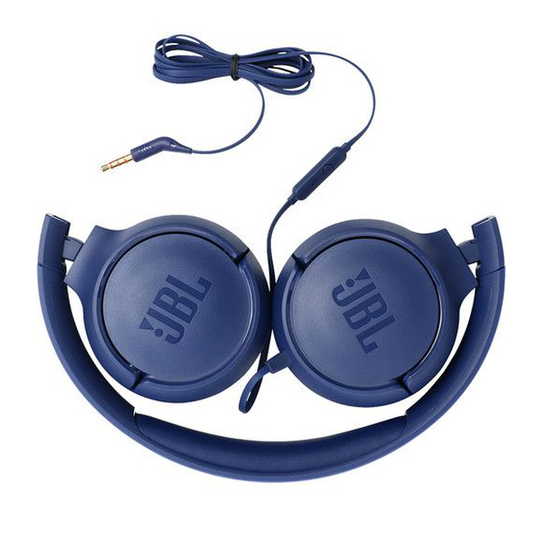 JBL - AUDIFONOS ON-EAR JBL TUNE 500 AZUL (JBLT500BLU)