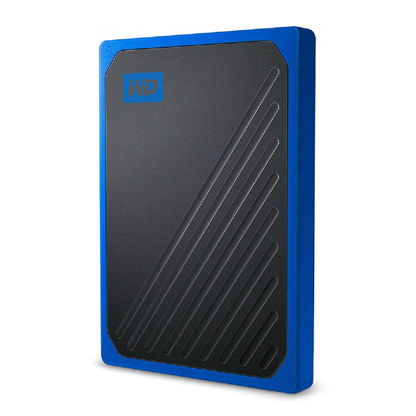 WESTERN DIGITAL - MY PASSPORT GO SSD 500GB PORTABLE BLACK W/BLUE TRIM USB3 (WDBMCG5000ABT-WESN)
