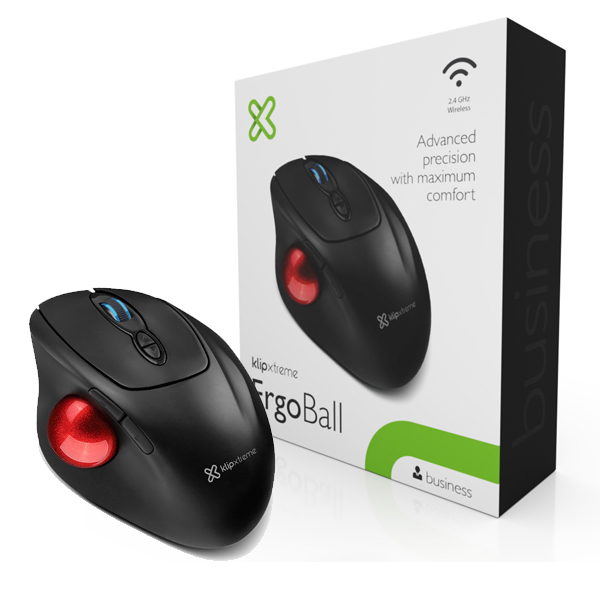 KLIP XTREME - MOUSE INALAMBRICO CON TRACKBALL NEGRO (KMW-800)